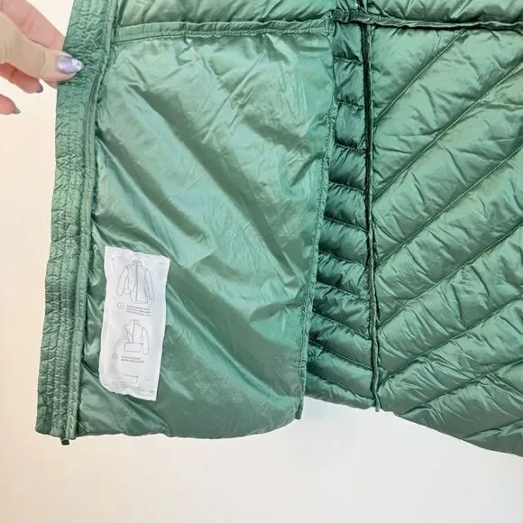 All In Motion Womens Extra Large Lightweight Packable Down Puffer Jacket Green - Picture 5 of 16